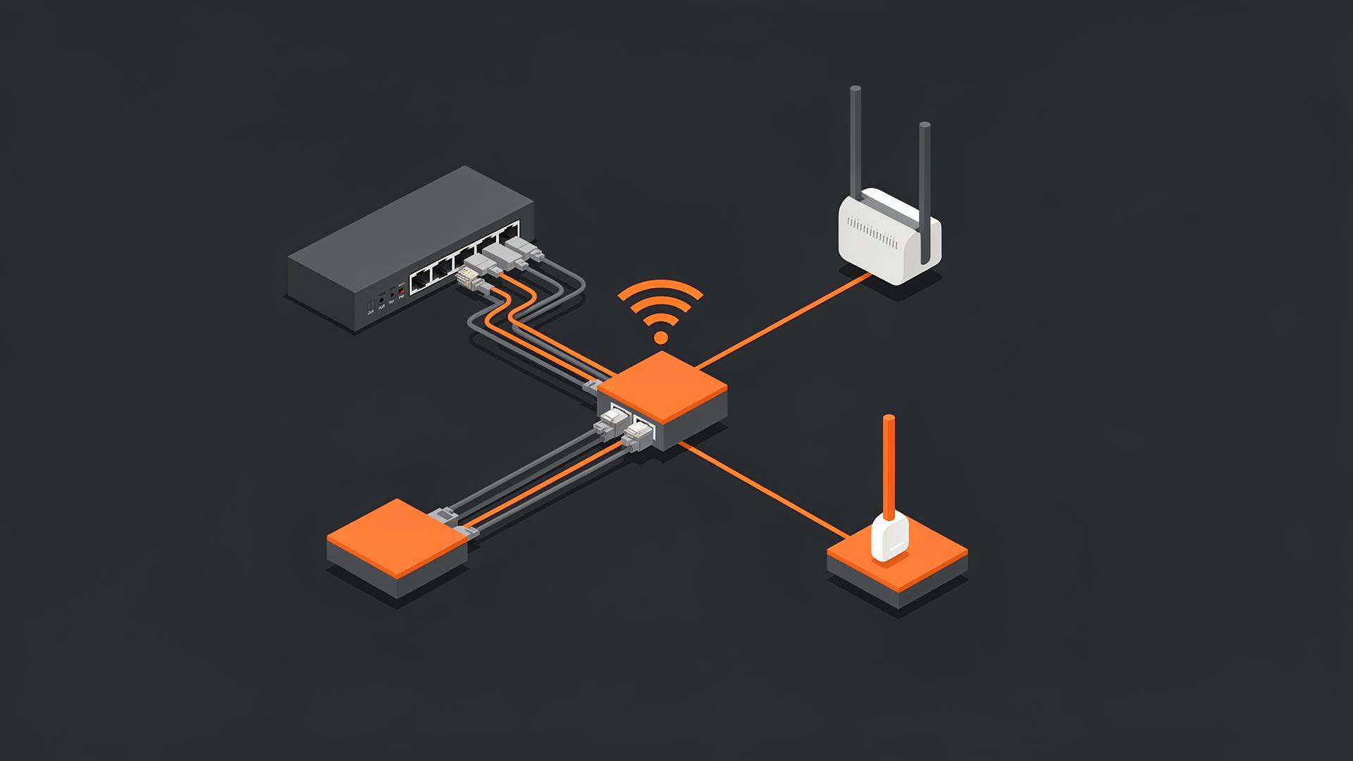 Business networking illustration