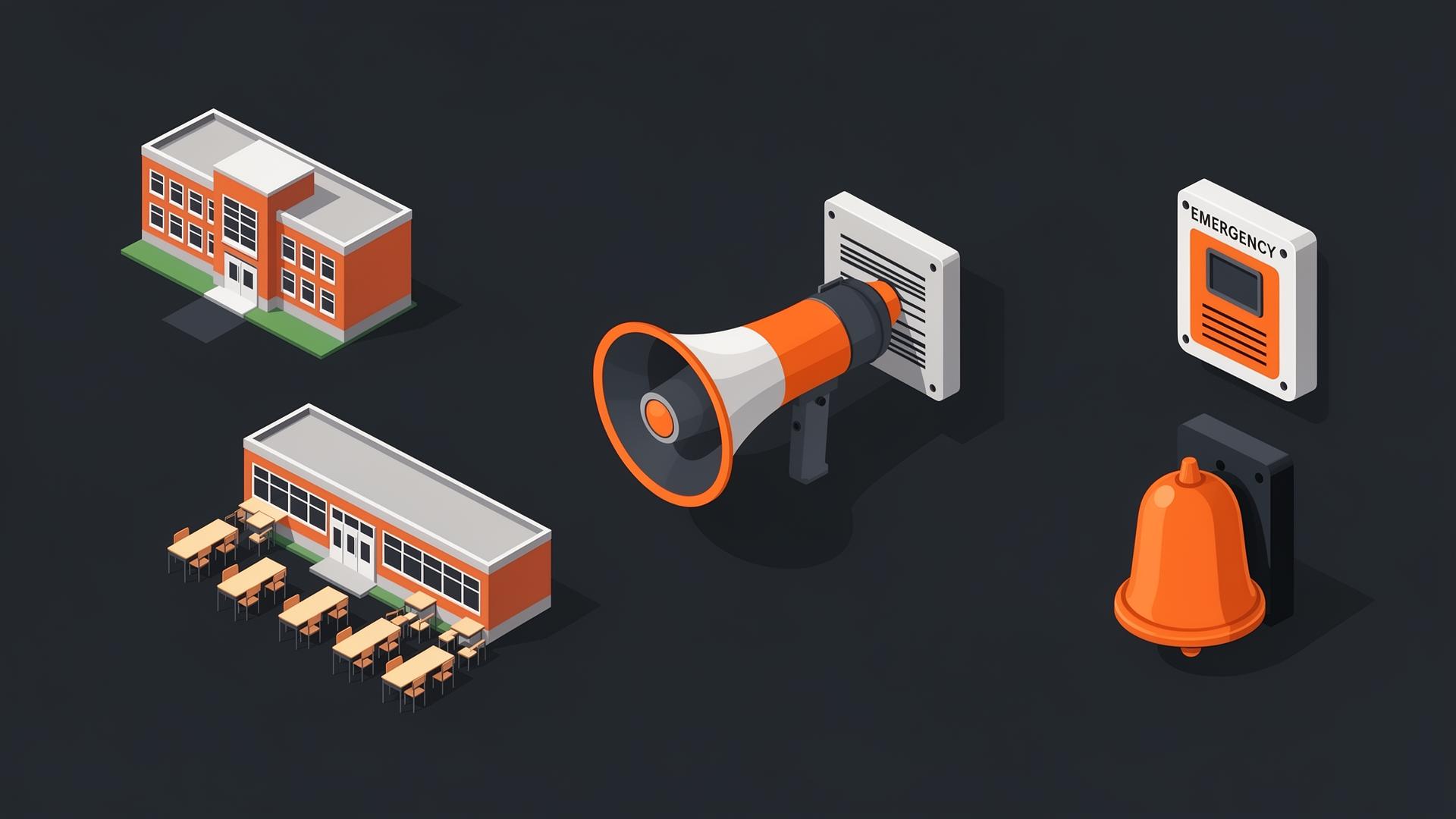 School intercom systems illustration